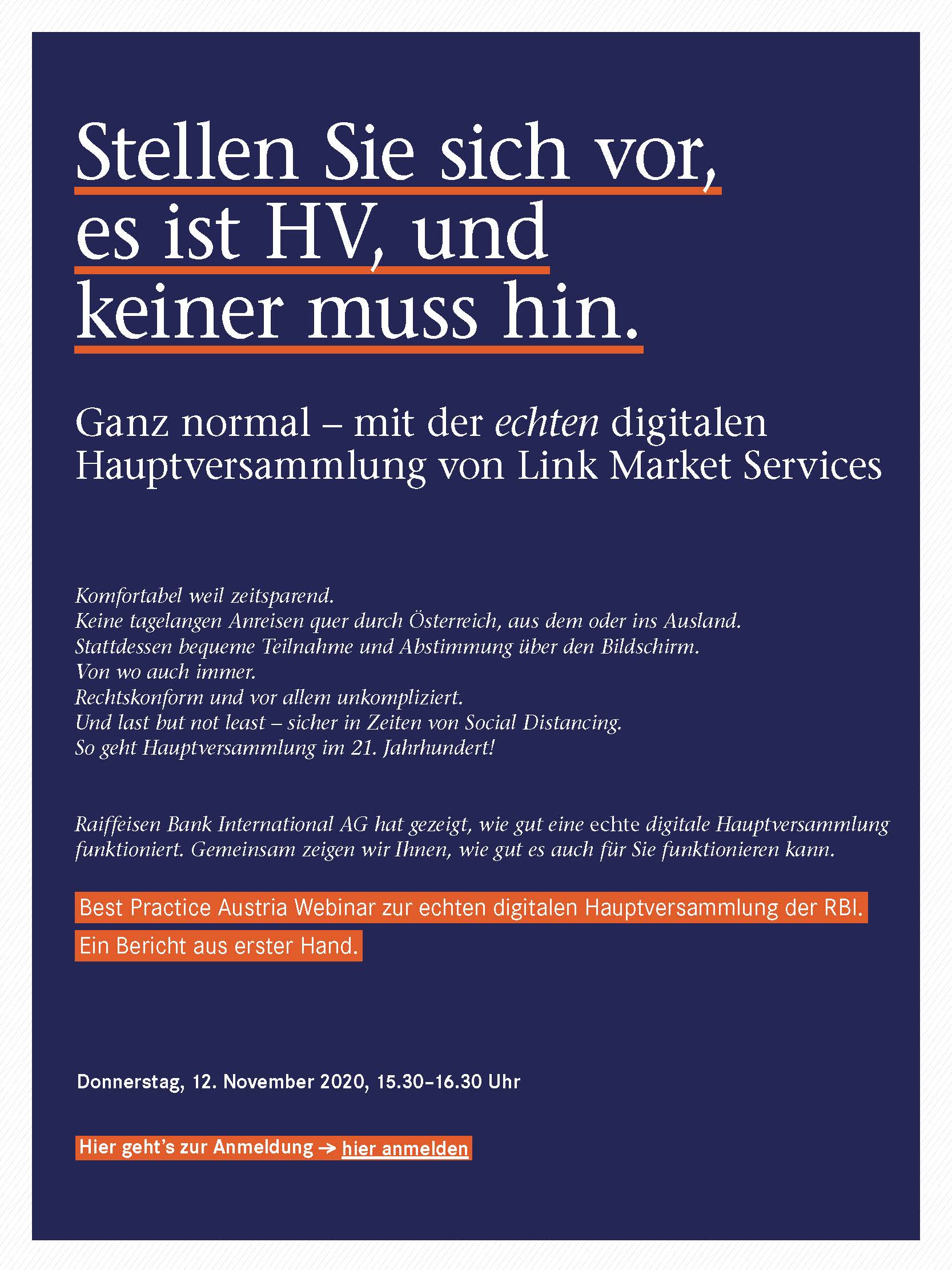 BPRA Veranstaltung Stellen Sie sich vor, es ist HV, und keiner muss hin